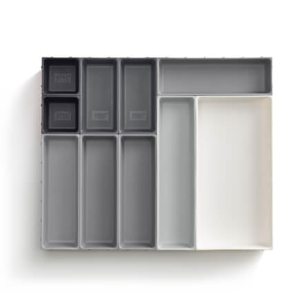 ชุดอุปกรณ์เก็บของในลิ้นชัก 10 ชิ้น Joseph Joseph สีเทา Joseph Joseph รุ่น Blox N85200_0